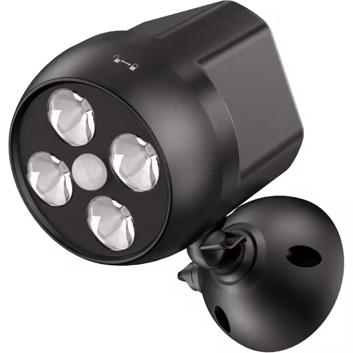 Sensor de movimiento para exteriores, impermeable, reflector LED con sensor inalámbrico, luz de seguridad para exteriores para escaleras, pasillos, jardines, patios (paquete de 2) - 1