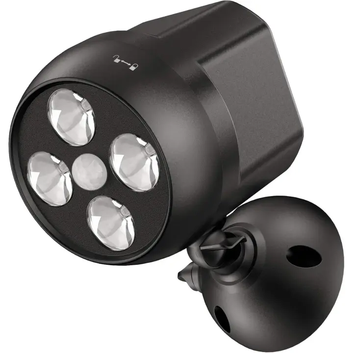 Sensor de movimiento para exteriores, impermeable, reflector LED con sensor inalámbrico, luz de seguridad para exteriores para escaleras, pasillos, jardines, patios (paquete de 2) - 1