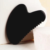 Black Obsidian Gua Sha Facial Herramienta De Cuidado De La Piel Massajeador De Piedra Mineral Natural Para Ojos Cabeza Y Cuerpo - details 2