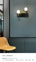 Lámpara De Pared Creativa Y Moderna Con Muñecos Nórdica De Metal Para Iluminación De Dormitorio Y Sala De Niños Y Bebés - details 10