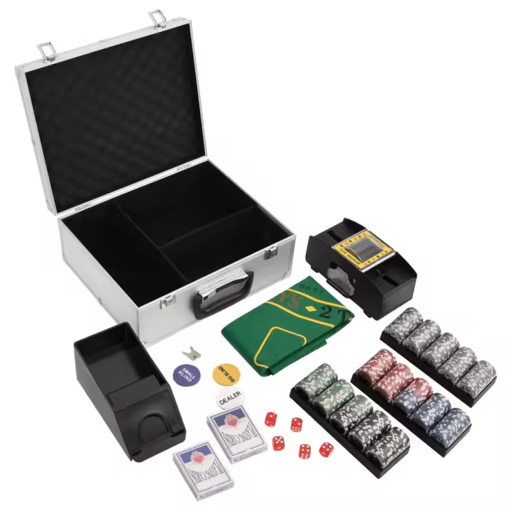 vidaXL Juego de fichas de póker 300 piezas 11,5 g - 1