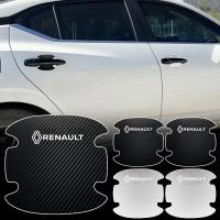 Pegatina De Manija De Puerta De Coche Fibra De Carbono Resistente a Rasguños Impermeable Para Renault Megane 2 3 4 Twingo Clio Talisman Captur Trafic - details 0