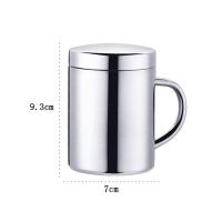 Taza De Café De Acero Inoxidable Con Doble Capa Y Tapa Tumbler Portátil Para Viaje Copa De Leche Y Té Para La Oficina - details 7