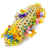 Juego De Juguetes Para Perro Parrot Colorido De Madera Para Cotorra Juguete Colgante De Mordedura Para Caja De Aves - details 4