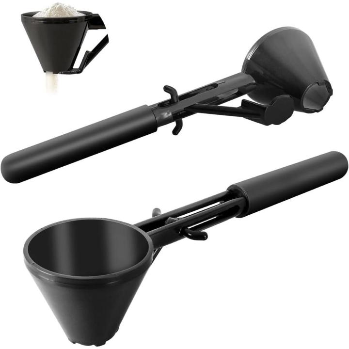 2pc cuchara de medición con embudo,multi-propósito para el café y polvos de Medición Preciso y limpio de llenado,adecuado para reutilizables K,Tazas,vasos y botellas de agua,lavable herramienta de cocina