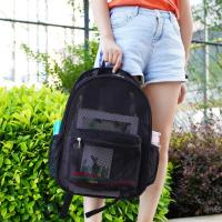Mochila De Malla Transpirable Para Mujer Bolsa De Almacenamiento Casual Portátil De Viaje Al Aire Libre Con Hueco - details 0