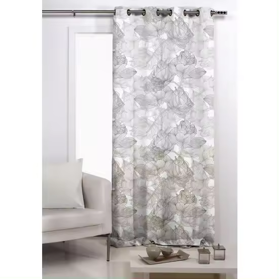 TEJIDOS REINA  Cortina ollados Modelo: lujo  - Medida Cortina Ollados 140x260 Cm - 1