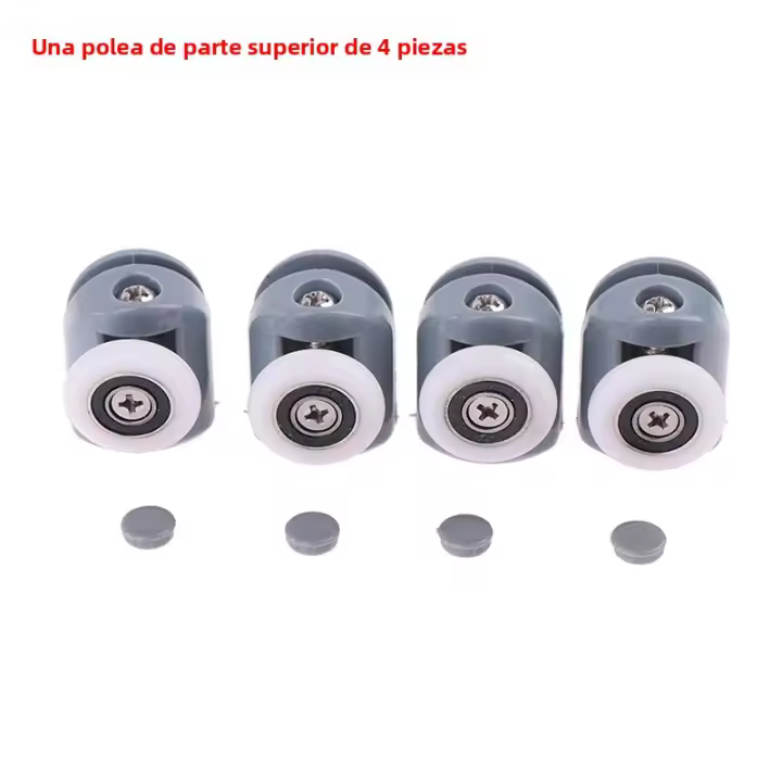 4Pcs Carriles De Ducha Cabinas De Ducha Rodillos De Ducha Ruedas De Carril Nuevas Para Habitaciones De Ducha - 1