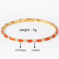 Pulsera De Lujo Arco Iris Iced out Con Zirconia Para Mujer Ajustable Y Charm Bracelets Moda Hippie Joyería Regalos - details 5