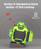 Nivel De Láser 4D Koopa Tool Con Auto-Nivelación Línea De Cruz Verde 4x360° Profesional Incluye Soporte Y Bolsa Portátil 8/12/16 Líneas - details 6