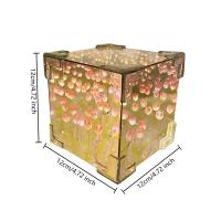 Caja De Tulipes Románticas Hecha a Mano Con LED Luz Nocturna DIY Decoración De Mesa Para Dormitorio Y Sala De Estar Material PVC Estilo Clásico Postermoderno - details 0