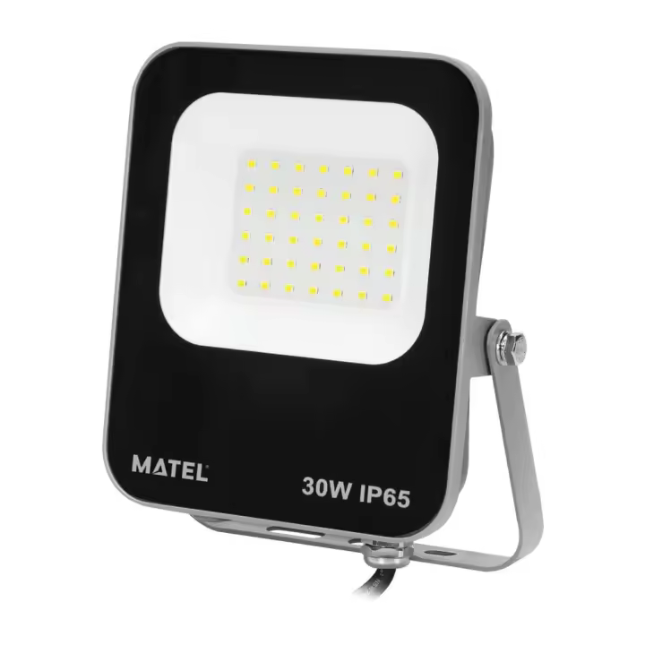 MATEL Proyector LED Samsung - 30W Luz Fría - Ahorro Energía - IP65 - 40.000Hrs Vida Útil - 1