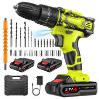 3 in 1 Cordless Impact Drill Brushed Electric Screwdriver  Electric Hammer Drill Mini Wireless Hand Drill Lithium-Ion Battery Power Tools Perfect For Gifts - details 11
