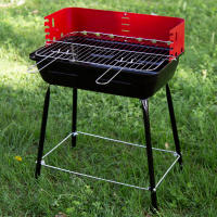 Aktive - Barbacoa carbón portátil, con cortavientos y parrilla regulable en altura (4 alturas), fabricada de acero, tamaño pequeño y manejable, barbacoas de carbon, bbq, cocina exterior, perfecta para espacios pequeños - details 6