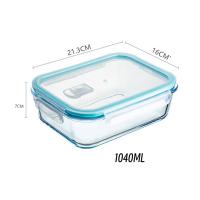 Set de 3 y 4 Recipientes Herméticos de Vidrio Borosilicato - Fiambreras Rectangulares 375cc a 1500cc - Válvula para Microondas - Apto Horno, Microondas, Lavavajillas y Congelador - Resistente a Altas y Bajas Temperaturas - details 4