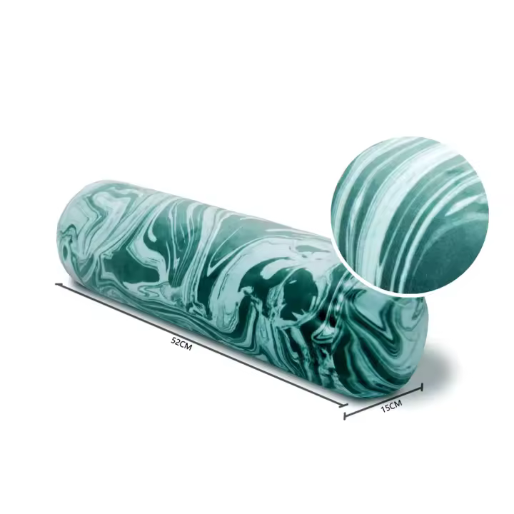 EasySpeed Cojín Cilíndrico Multiuso, Almohada Rollo Cervical para Dormir, Bolster para Yoga, Relajación, Estiramientos, 52x15 cm - 1