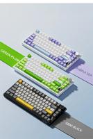 Teclado De Juego Ajazz AK820 Inalámbrico Intercambiable Ruso Diseño De Teclado Ruso Con Soporte Para Palmas USB Multicolor - details 4