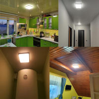 Lámpara De Techo LED Cuadrada Moderna Y Sencilla 24W 36W 48W 90-260V Ahorro De Energía Para Iluminación De Habitación Y Hogar - details 5