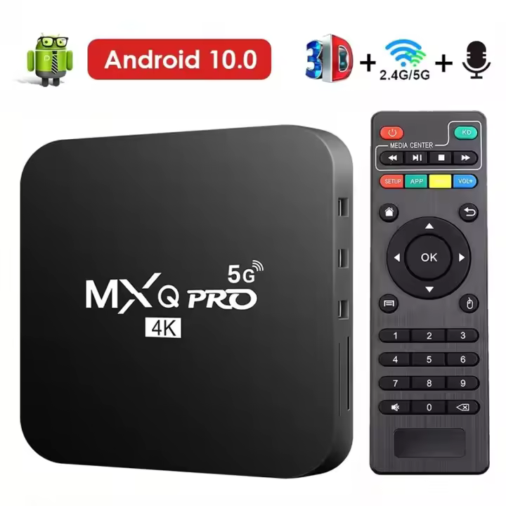 TK Nuevo Smart TV caja MXQ-PRO 4K HD Android 10,0 Smart TV caja 2,4/5g dual-wifi 3D video Media Player Home Theater TV Set-Top Box 2GB+16GB - 1