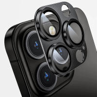 Protector De Lente De Cámara Para iPhone 14 13 pro Max Mini Y 14 plus Vidrio Metálico Transparente Resistente a Arañazos Y Agua Cubierta Completa - details 1