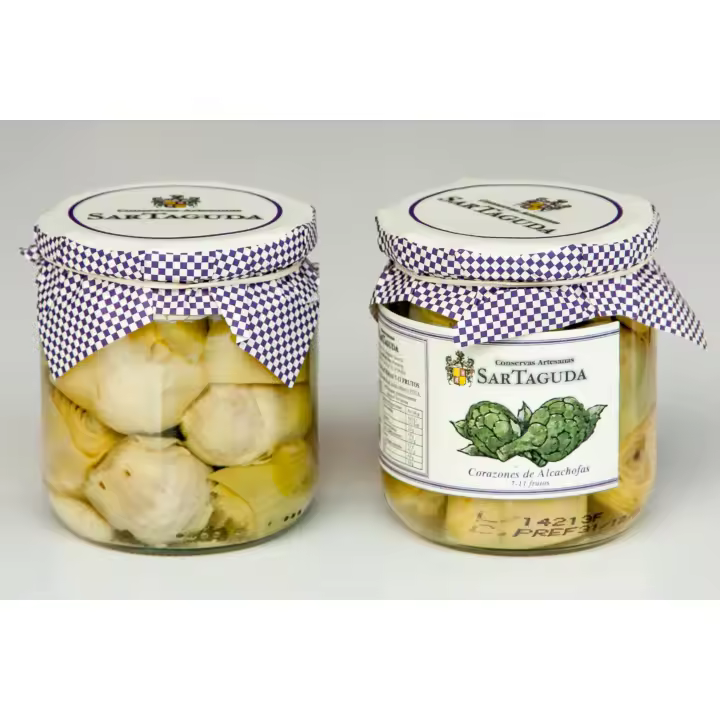 Alcachofas: La Mejor Alcachofa Cocida en Conserva de Bote 300g 7-11 frutos -  Pack de 5 Tarros - 1