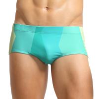 Pantalones De Playa Para Hombre Verano Ropa Deportiva Swimwear Shorts Color Patchwork Cómodos Y Delgados Boxers Para Natación - details 2