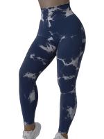 Leggings De Yoga Para Mujer Con Cintura Alta Estampado De Encaje Scrunch Butt Talla Elástica Técnica De Nylon Sin Costuras - details 6
