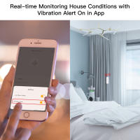 Sensor De Vibración Inteligente Zigbee MOES Notificación De Alarmas De Movimiento En Tiempo Real Con Registros Históricos Para Hogar Inteligente Compatible Con Tuya - details 5