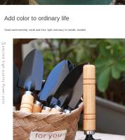 Mini Shovel De Jardín Herramienta Multifuncional De Acero Inoxidable Con Mango De Madera Para Rascar Y Aclarar La Tierra - details 11