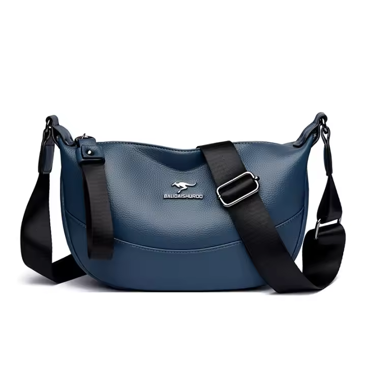 Bolso de mano de cuero suave para Mujer, Bandolera de hombro, de gran capacidad, de Marca genuina - 1