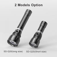 Lampara Submarina Recargable LED Smiling Shark SDQ20 Diving Flashlight Con Correa Torcha Super Brillante Para Natación Profunda Material De Aluminio - details 9