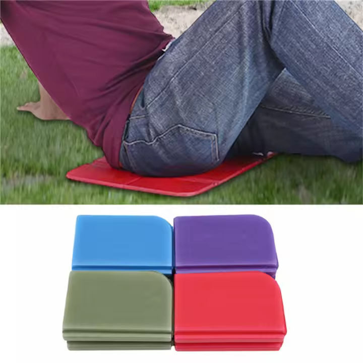 Alfombra Plegable Impermeable Para Picnic Camping Playa XPE Silla De Viaje Pequeña Con Recubrimiento De Huevo Para Adultos - 1