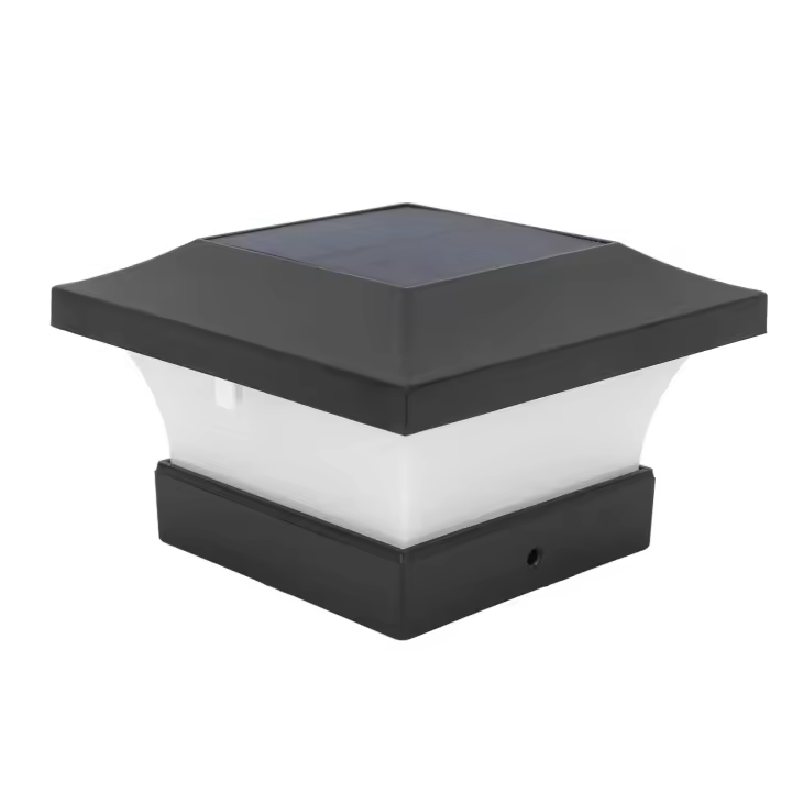Lámpara DE CAPITAL solar, Luz Blanca, 2000 mAh, IP65, Luces LED Solares para tapa de poste para Vallas de patio, Puente, 3W, 6000K - 1