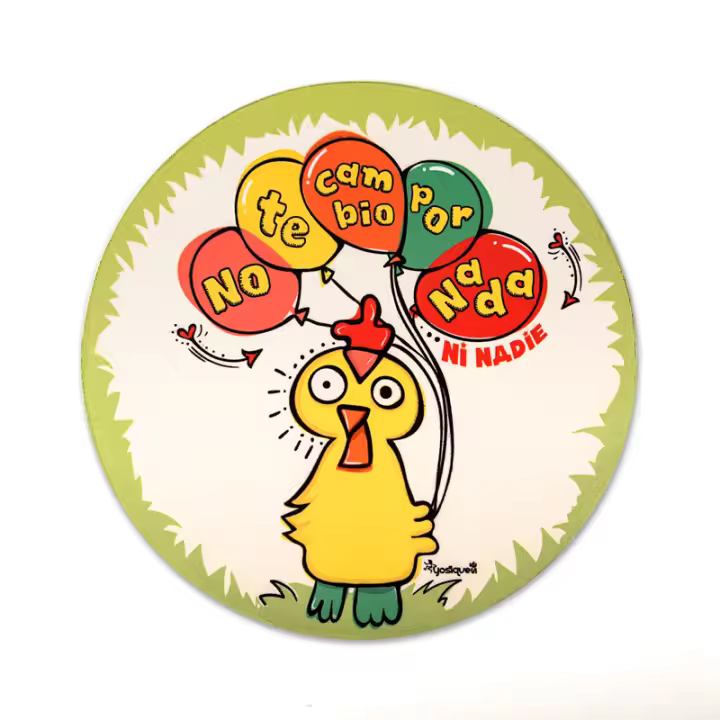 YOSIQUESE Alfombra Ratón | Modelo: 'No te cambio por nada' | Productos y regalos solidarios hechos por personas con discapacidad - 1