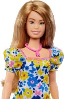 Barbie Fashionista 208 Síndrome Down Vestido Flores Mattel HJT05 - details 3
