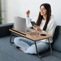 Bandeja de Cama para Desayuno, Mesa portátil Plegable para Ordenador, Mesita Pequeña para Suelo, ver Tablet, Manualidades - EasySpeed - details 3
