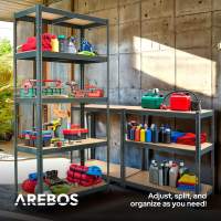 AREBOS Estantería Metálica 180x90x30 Cm - 875 Kg - 5 Baldas - Negro - details 15