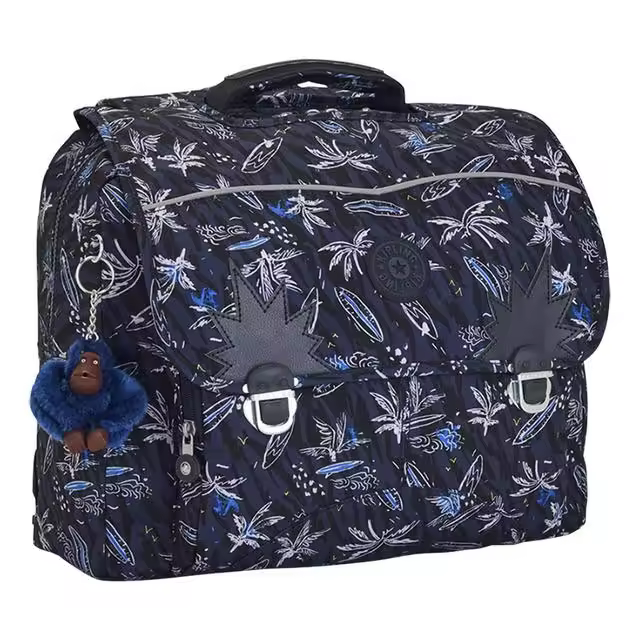 Mochila Kipling Iniko Surf Sea con solapa y hebillas, compartimento para portátil, resistente, para uso diario o escolar - 1