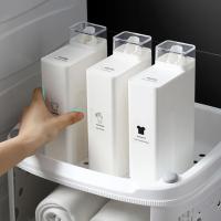 Botella De Detergente De Lavandería Reutilizable De 1000ml Organizador De Baño Ecológico Para Softener Y Líquido De Lavado - details 2