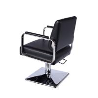 Sillón de peluquería Negro, Brazos de Aluminio, Apoyabrazos de Polipiel, Bomba Hidráulica con Bloqueo, Base Cuadrada - details 2