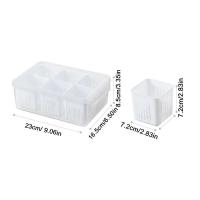 Caja De Almacenamiento De Alimentos Para Nevera Con Tapa De Plástico Acero Inoxidable Y Plástico Para Mariscos Frutas Verduras Caja De Picnic Moderna - details 23