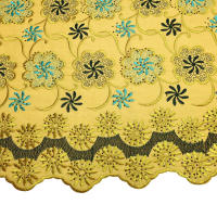 Tela De Encaje Africano De Algodón Para Mujer 5 Yardas Ideal Para Vestidos De Boda Y Fiestas Costura Y Bordado - details 12