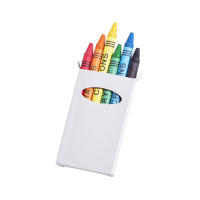 Cajas de cartón con 6 Ceras de Colores. El Regalo Ideal para dar a niños y niñas en Cumpleaños, colegios guarderías y eventos Infantiles. Perfectas para desarrollar la creatividad de los más pequeños con sus llamativos y divertidos colores.l - details 4