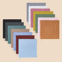 Babero de bebé de gasa de 6 capas de algodón puro de gran venta de INS, pañuelo cuadrado, toalla suave y cómoda para la cara del bebé - details 1