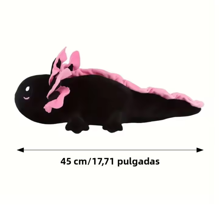 Peluche Kawaii De Newt Axolotl Salamandra Fuzzy Almohada Suave Para Niños Regalos De Cumpleaños Y Navidad Material De Algodón PP Relleno Tamaño 45cm Unisex - 1