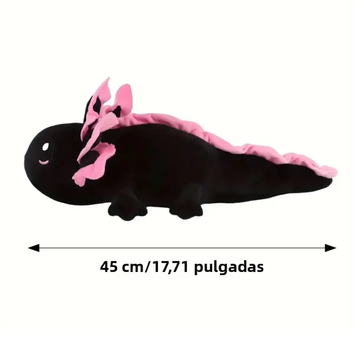 Peluche Kawaii De Newt Axolotl Salamandra Fuzzy Almohada Suave Para Niños Regalos De Cumpleaños Y Navidad Material De Algodón PP Relleno Tamaño 45cm Unisex - 1