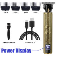 Afeitadora Eléctrica Vintage T9 Para Barba Y Cabello Recargable Por USB Máquina De Corte De Pelo Viaje Sin Cable Para Hombres Barba Clipper - details 6