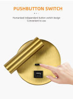 Lámpara De Pared Moderna Con Carga USB Y Luz De Lectura Plegable Rotación De 350 Grados Para Dormitorio Estudio Hotel - details 6
