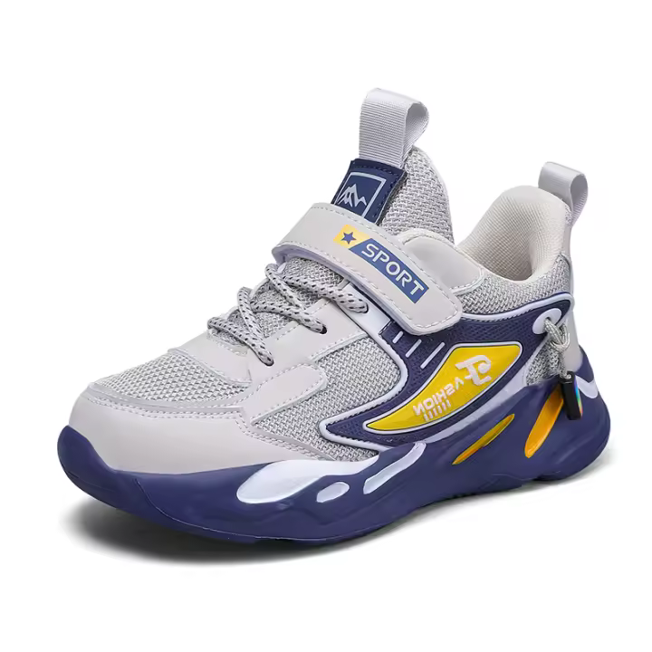 Zapatillas De Deporte Para Niños Transpirables De Malla Cómodas Para Caminar Y Correr Al Aire Libre Zapatos Casuales Unisex Talla True - 1