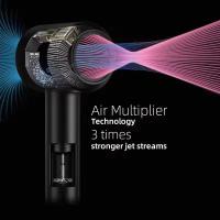 EasySpeed Secador de Pelo Iónico Sin Aspas 5 en 1 Profesional  Peluquería 1600W con 6 Accesórios Secado Rápido y Constante Frío/Calor 3 Velocidades Alta Potencia para Uso Doméstico y de Viaje, Silencioso y Potente - details 3